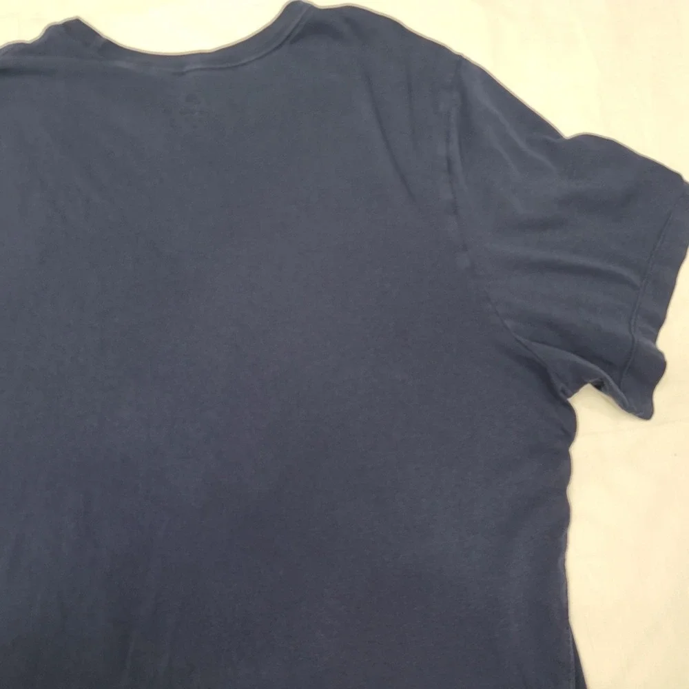 Nike Mens Swoosh Logo Graphic T-Shirt Navy Blue XXL DZ5171-410